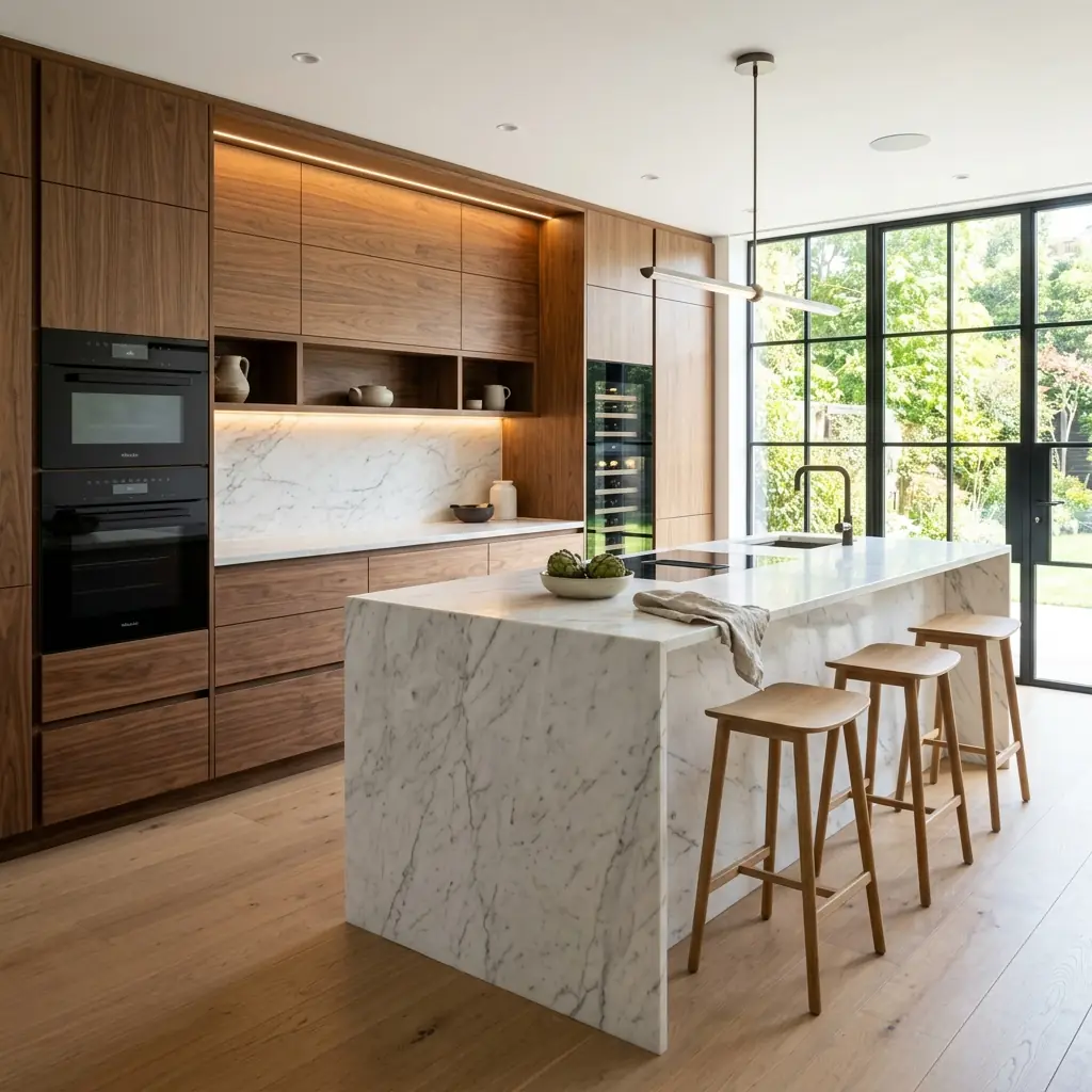 Illustrative cabinetry and kitchen interior